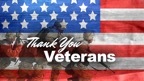 Thank you Veterans, the American Flag in the background.